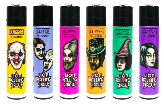 Clipper Recarregável Lion Rolling Circus