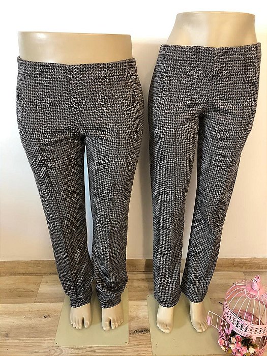 Calça Tweed Pied Poule
