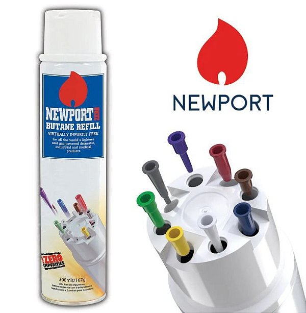 ​​​​​​​Gás Butano Newport - Recarga 300ml