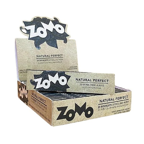 Caixa de Seda Zomo Brown - 25 Livretos (Marrom ORIGINAL)