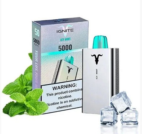 IGNITE V50 -  ICY MINT  POD DESCARTÁVEL 5000 PUFFS