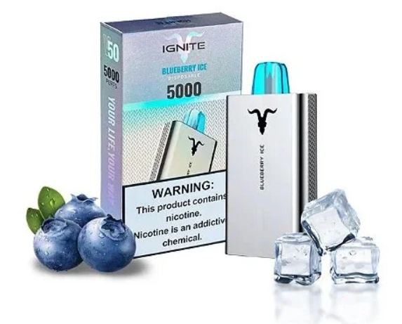 IGNITE V50 - BLUEBERRY ICE  POD DESCARTÁVEL 5000 PUFFS