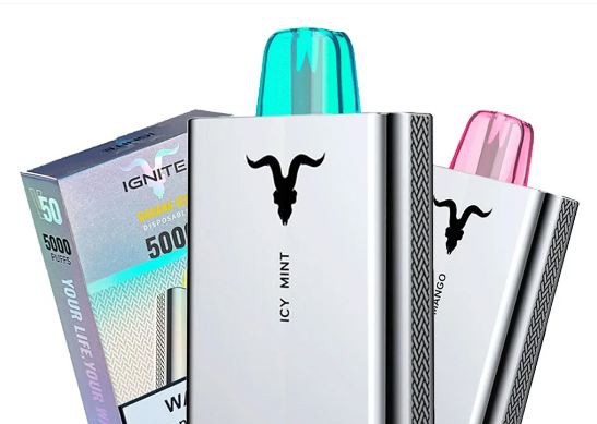 IGNITE V50 - BLUE COTTON CANDY  POD DESCARTÁVEL 5000 PUFFS