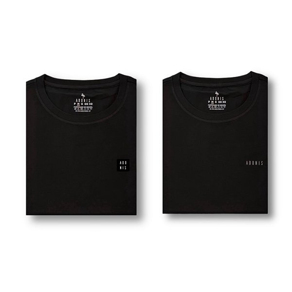Kit 2 Camisetas Pima Black 40.1