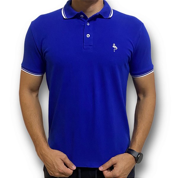 Camiseta Polo Azul Royal