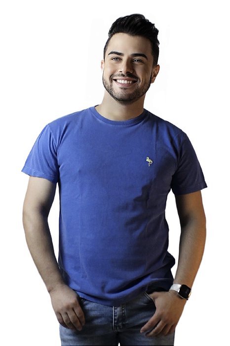 Camiseta Azul Royal 100% Algodão