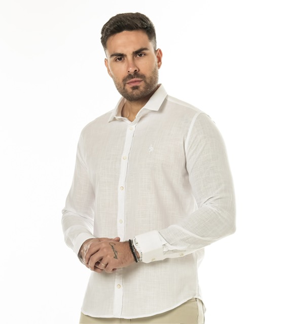 Camisa Linho Branco 2025