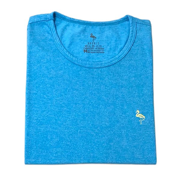Camiseta Básica Azul Mescla