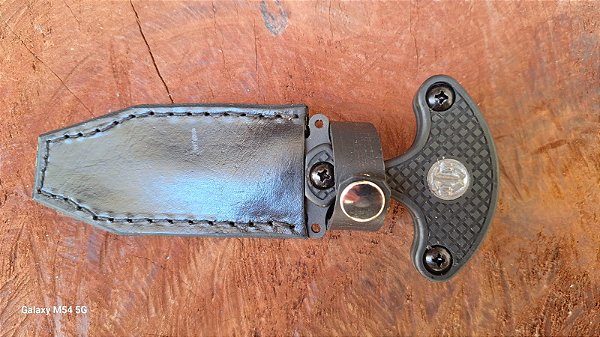 PUSH DAGGER DEF 3D EMPUNHADURA EM TALAS - BAINHA EM COURO