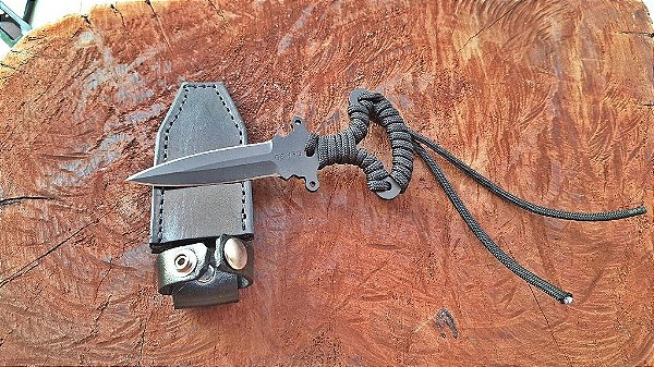 PUSH DAGGER DEF 3D TÁTICA - BAINHA DE COURO PARA CINTURA
