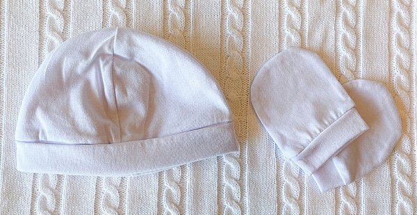 Touca e Luvinhas Branco