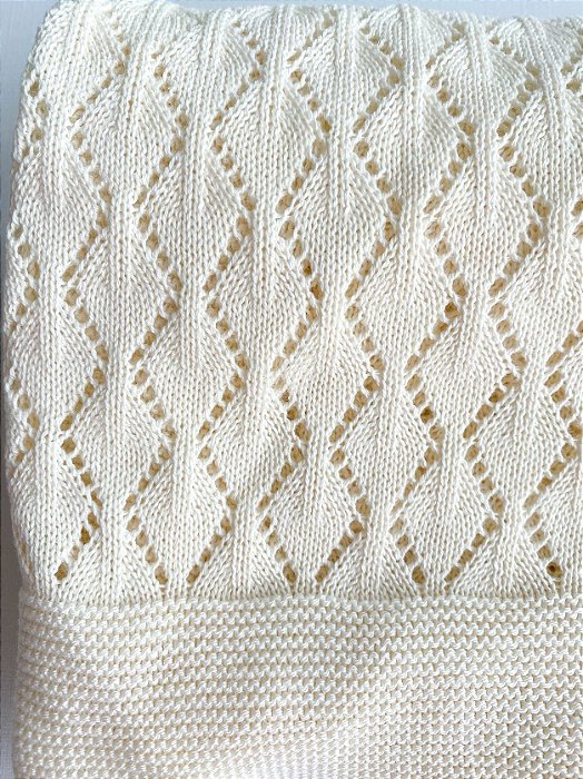 Manta Liz na cor pérola