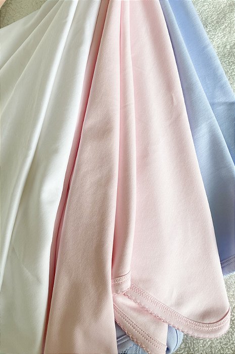 Manta branca em algodão pima