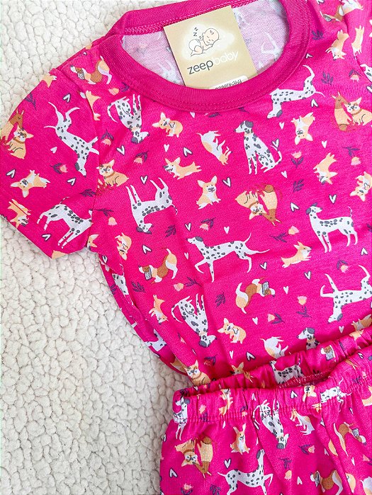 Pijama Cachorrinho Rosa