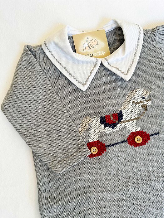 Macacão Cavalinho Cinza