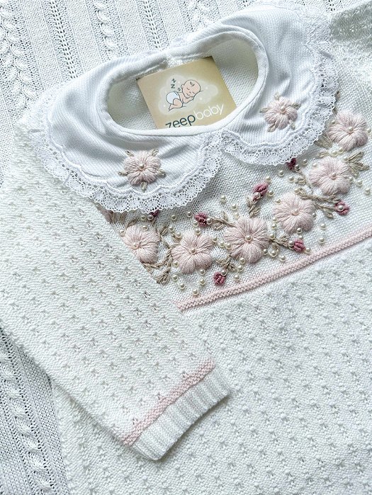 Macacão em tricot Bella Branco