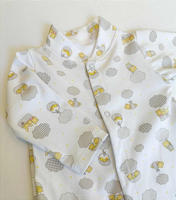 Macacão Coelho e Ursinho Beje