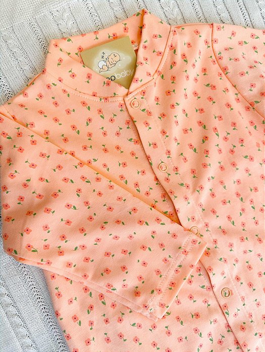 Macacão Florzinha Laranja