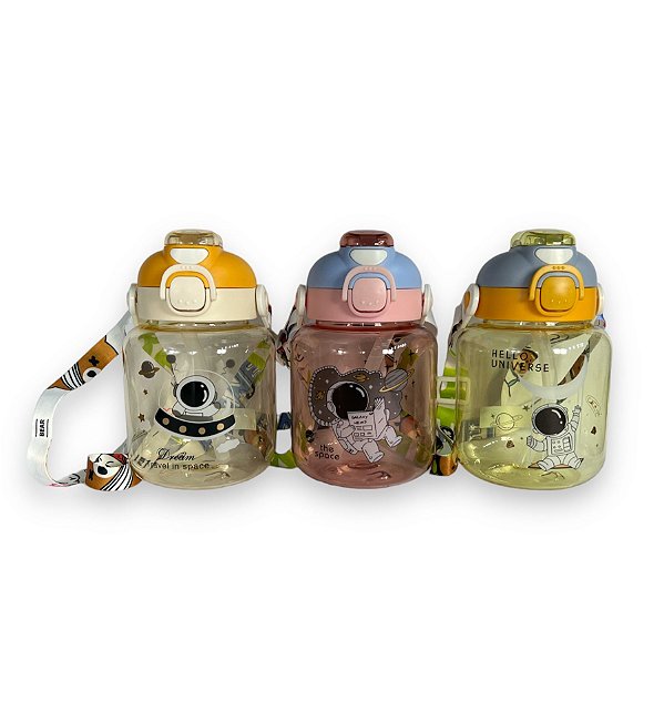 Garrafinha Infantil Astronauta Colorida Kids