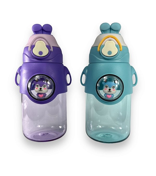 Garrafinha Squeeze Infantil C/Canudo 750ml Baby