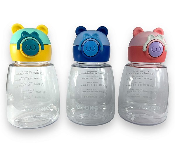 Garrafinha infantil fofinha (YITONG) 700ml Baby Colorida