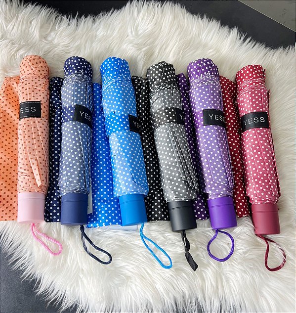 Sombrinha Bolinhas Guarda Chuva - Grande