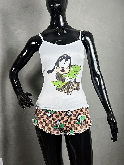 Pijama - Adulto Feminino Regata E Shorts