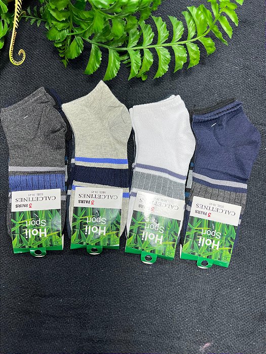 Kit 12 Pares de Meia Masculino