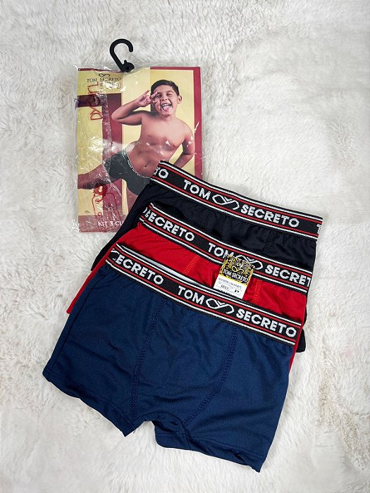 Kit 3 Cuecas CK Infantil