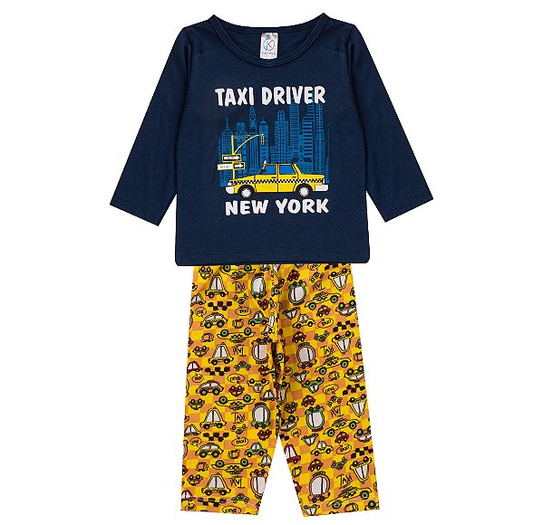 Pijama Manga longa e calça Kappes 1 ao 3 (3812)