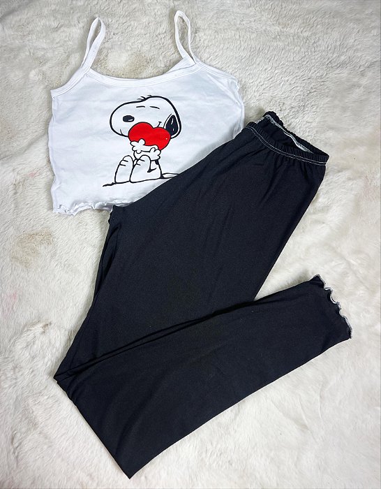 Pijama Cropped e calça (87)