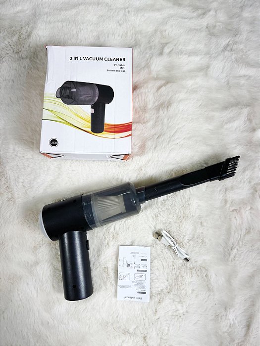 Mini Aspirador de Pó 2 em 1
