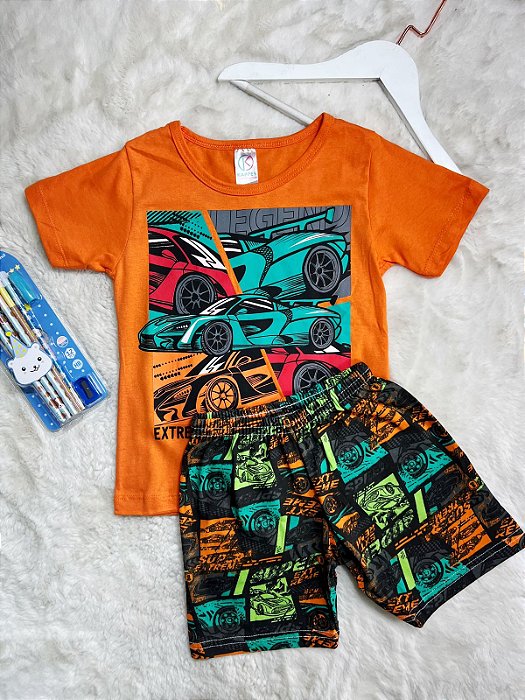 Conjunto Pijama Masculino Kappes Infantil Verão do 4 ao 8 (874)