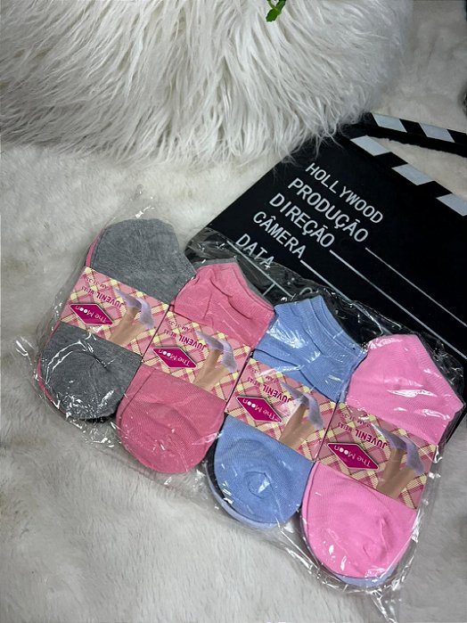 Kit 12 Pares de Meia do 31 ao 35