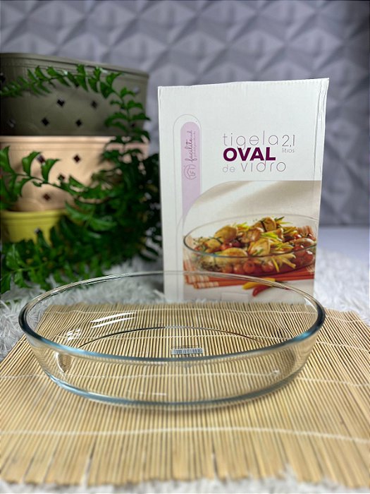 Tigela de Vidro 2,8L - Oval