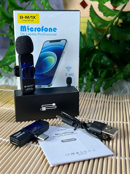 Microfone de Lapela Profissional