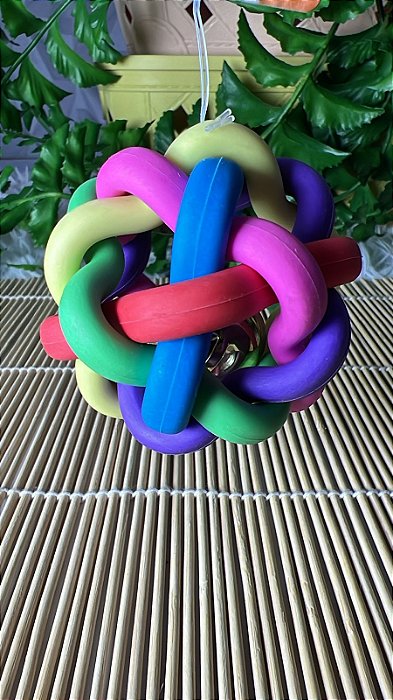 Brinquedo Pet Bolinha Emborrachada C/ Guizo