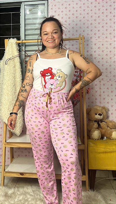 Pijama Calça Alcinha Aconchegante