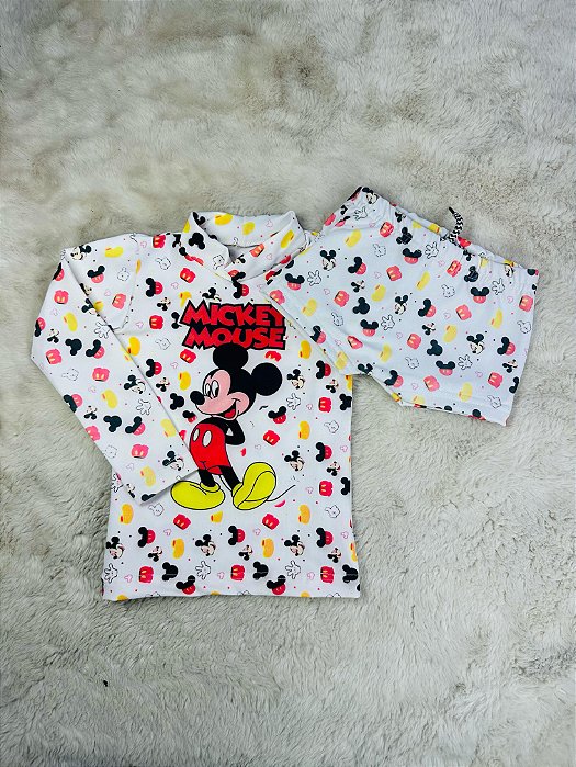 Conjuntinho Piscininha Infantil - Camiseta Manga Longa e Sunga