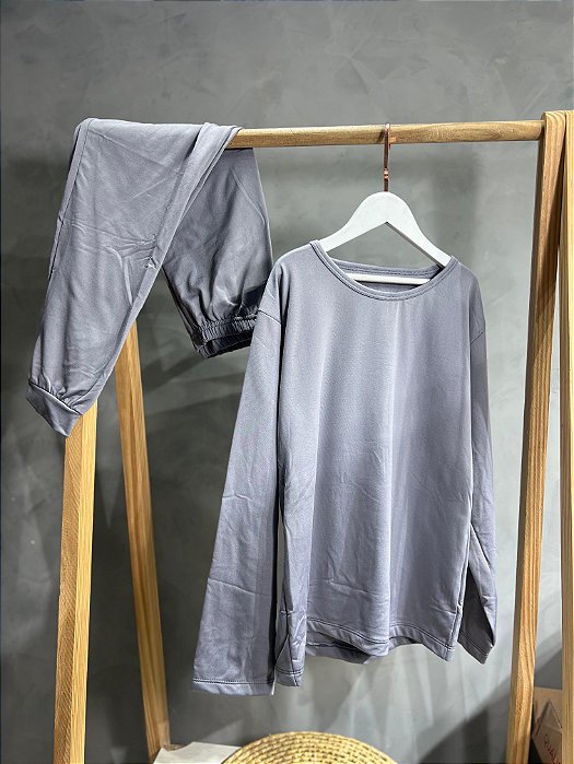 Conjunto Termico Camiseta Manga Longa e Calça Basic