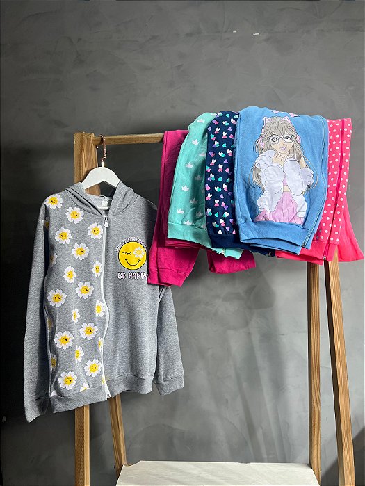 Moletom C/ Ziper Juvenil Meninas