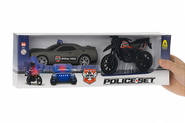 Police Set - Carrinho e Moto