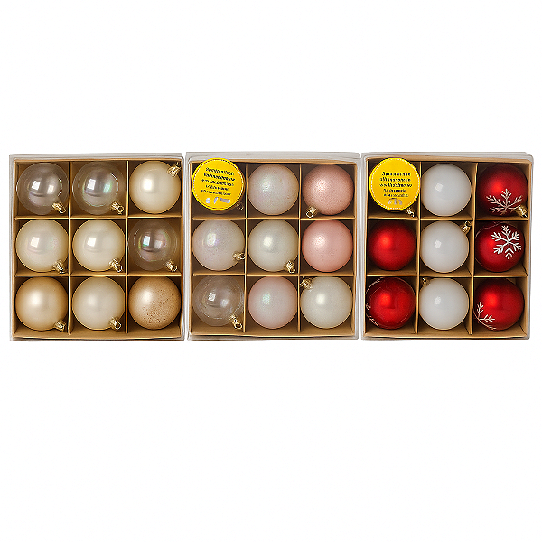 Kit Bolas Decorativas Natalinas – 12 unidades
