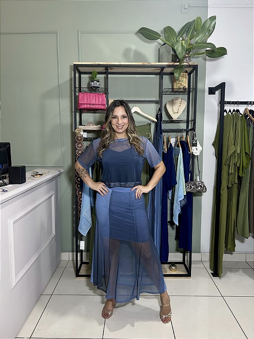 Blusa em tule