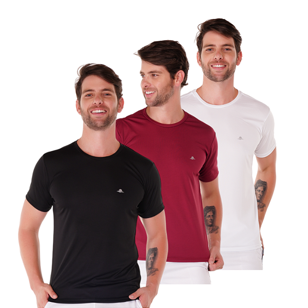 Kit 3 Camisetas Dry Fit Masculina Fitness Academia Sortidas