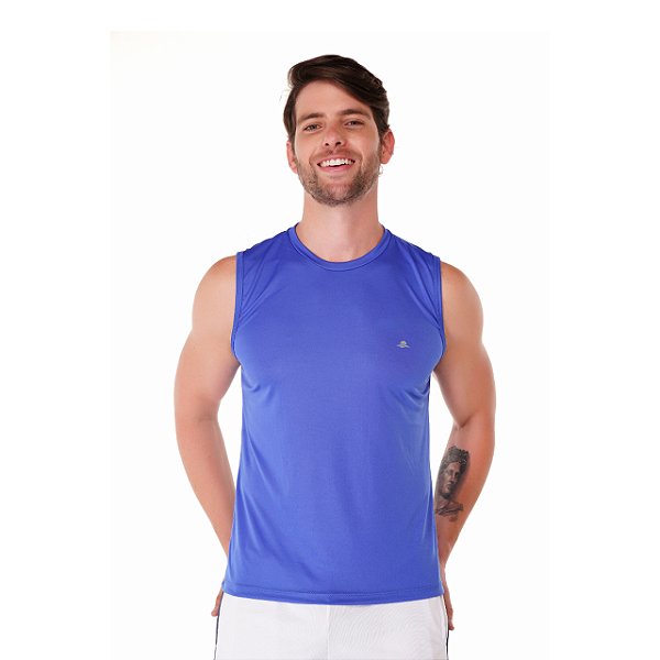 Regata Dry Fit Fitness Masculina Lisa