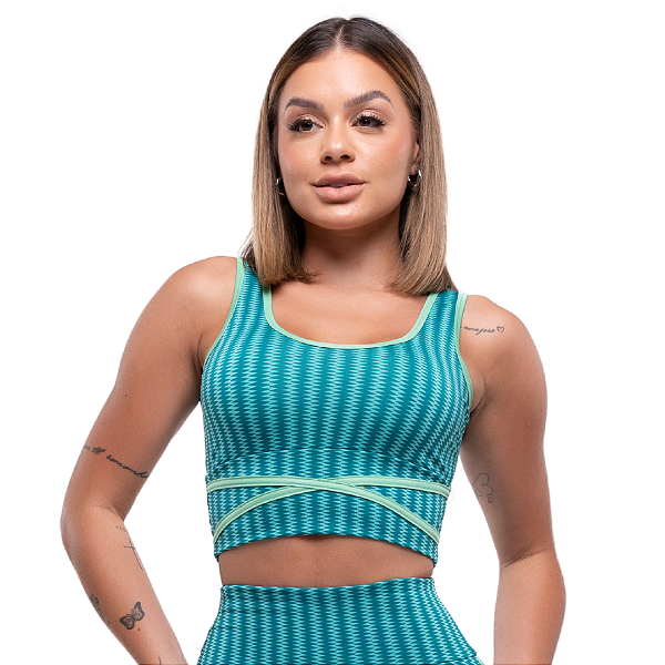 Cropped Feminino Energy Academia Fitness