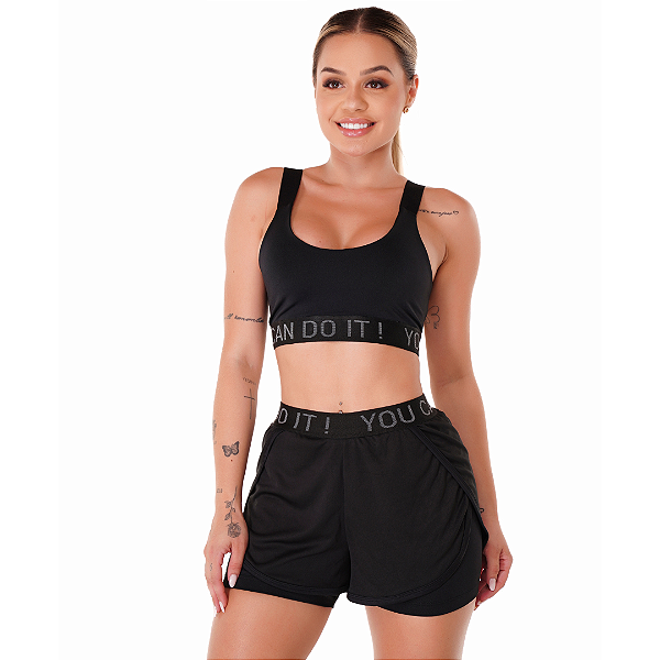 Conjunto ElasticPro Feminino Academia
