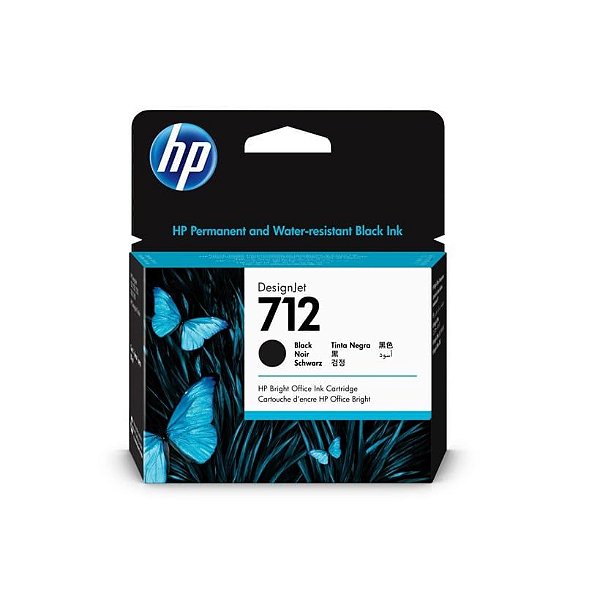 Cartucho de Plotter HP 712 - 3ED71A Preto