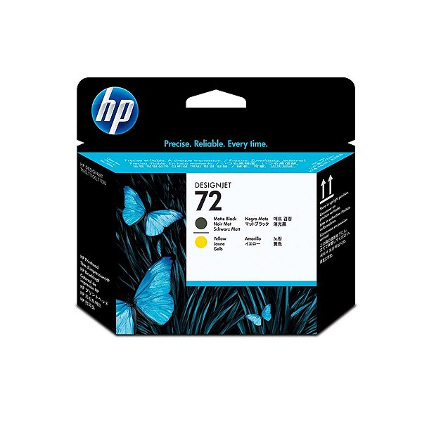 CABEÇOTE PLOTTER HP 72 C9384A PRETO FOSCO/AMARELO